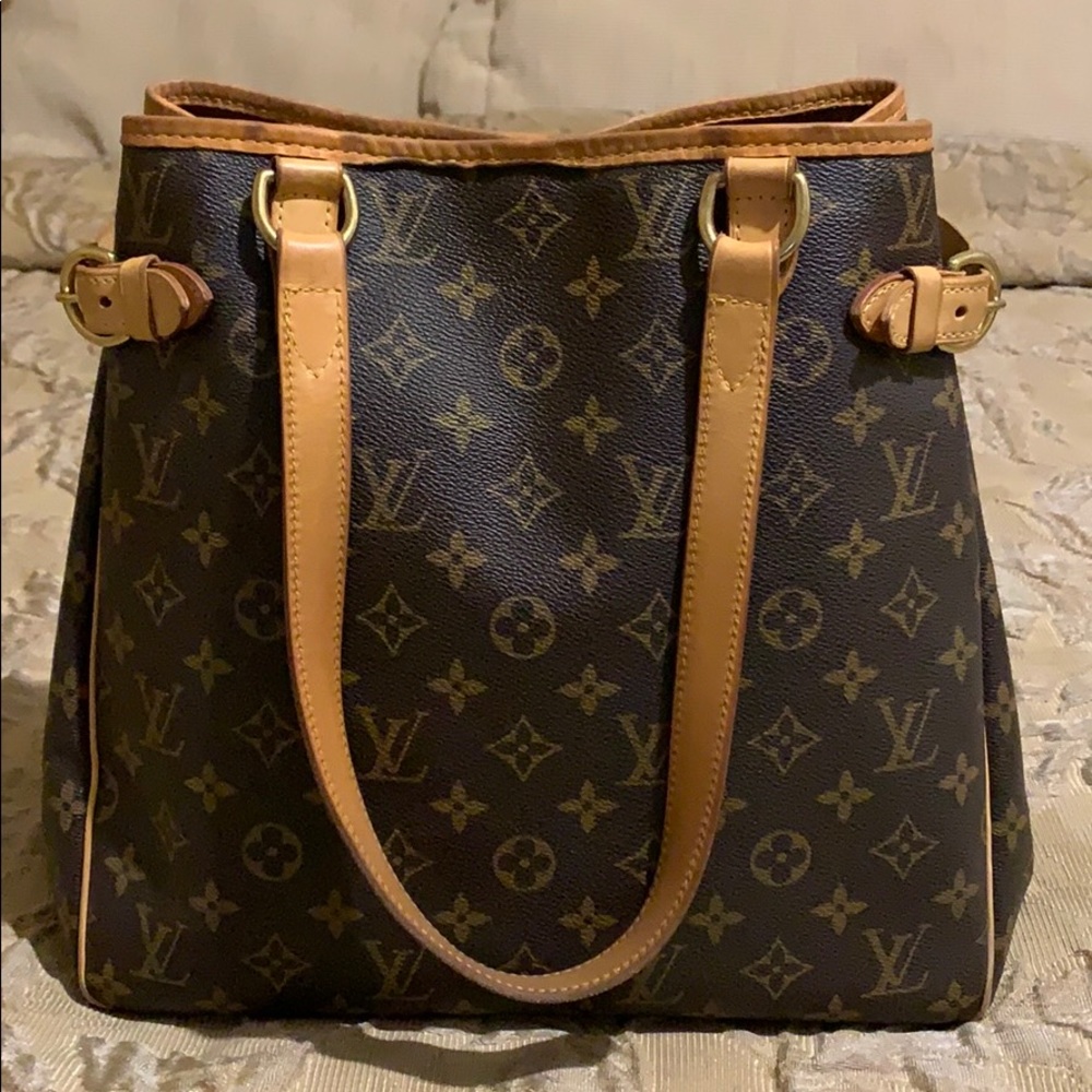 Louis Vuitton Monogram Shoulder Bag in Brown and Tan